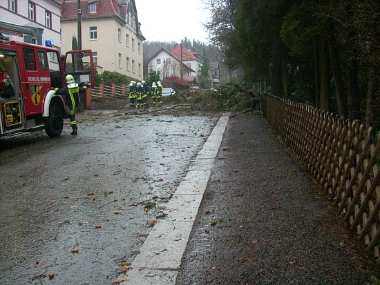 Blick auf die Anton Herrmann Strasse